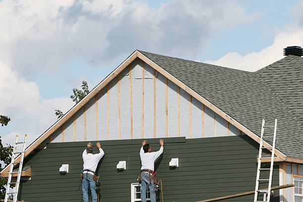 Professional Siding Installation technician working in Troutville, PA